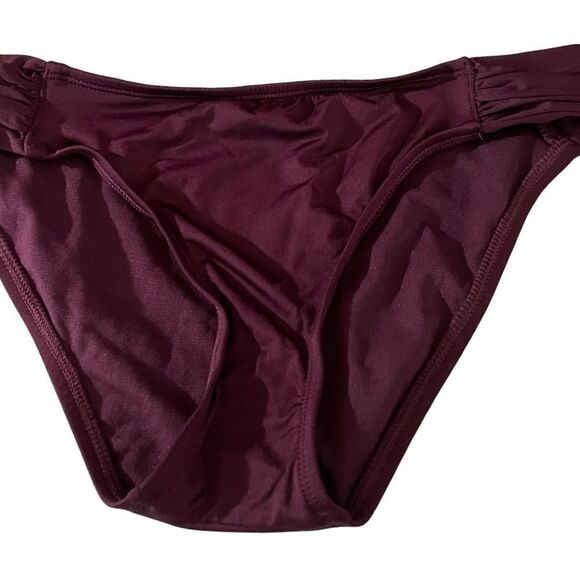 BIKINI BOTTOM IN EGGPLANT BY KONA SOL SZ M - Picture 2 of 5